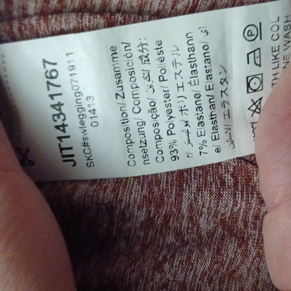 4/$80 Burgundy Mulvari Marled Leggings - Size 4XL (US20) - Picture 8 of 9